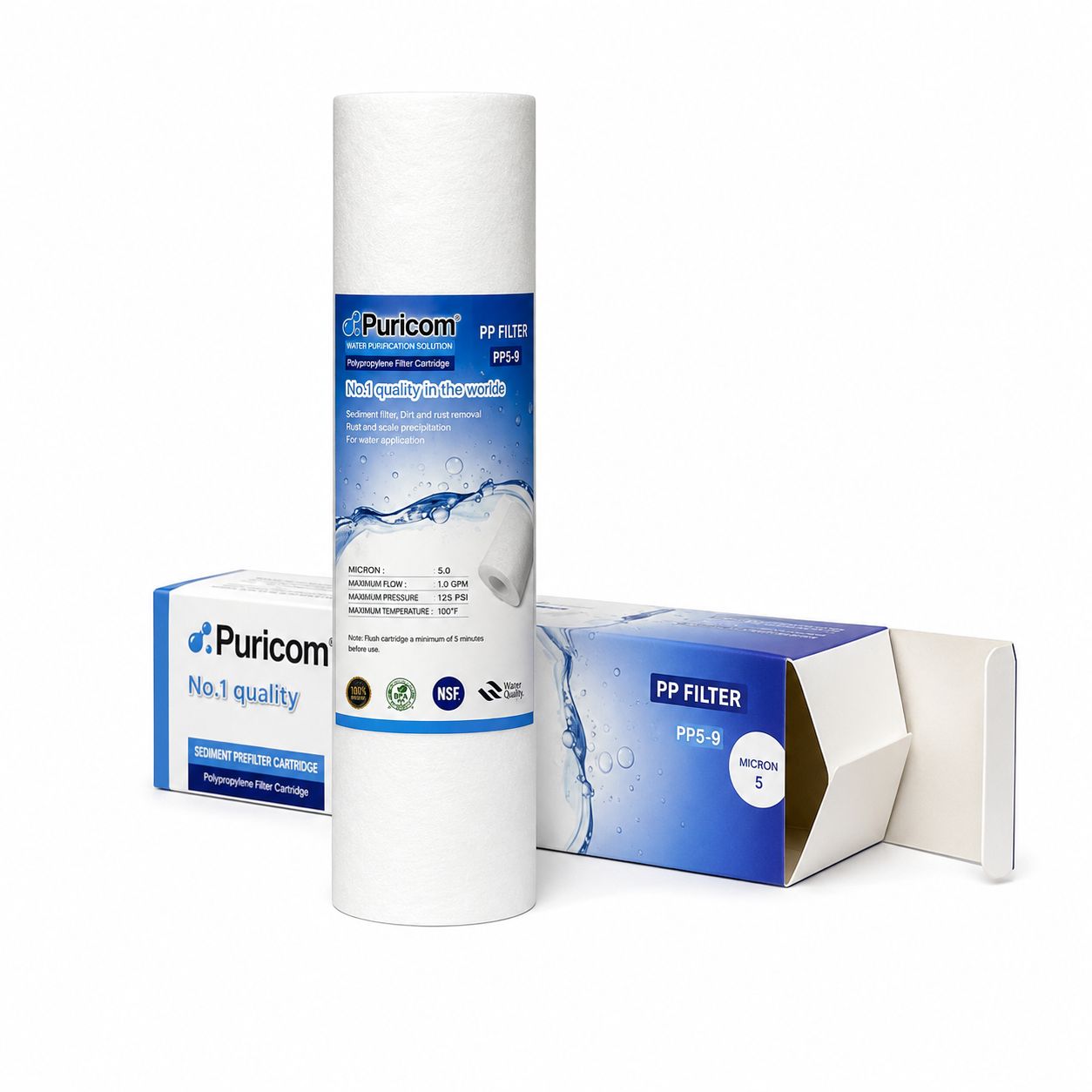 Puricom BOX PP Filter 10 Inch 135gm