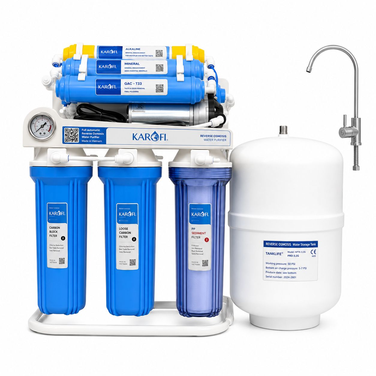 AQUA HEART AHRO-100SG 7 Stages 100-GPD Water Purifier
