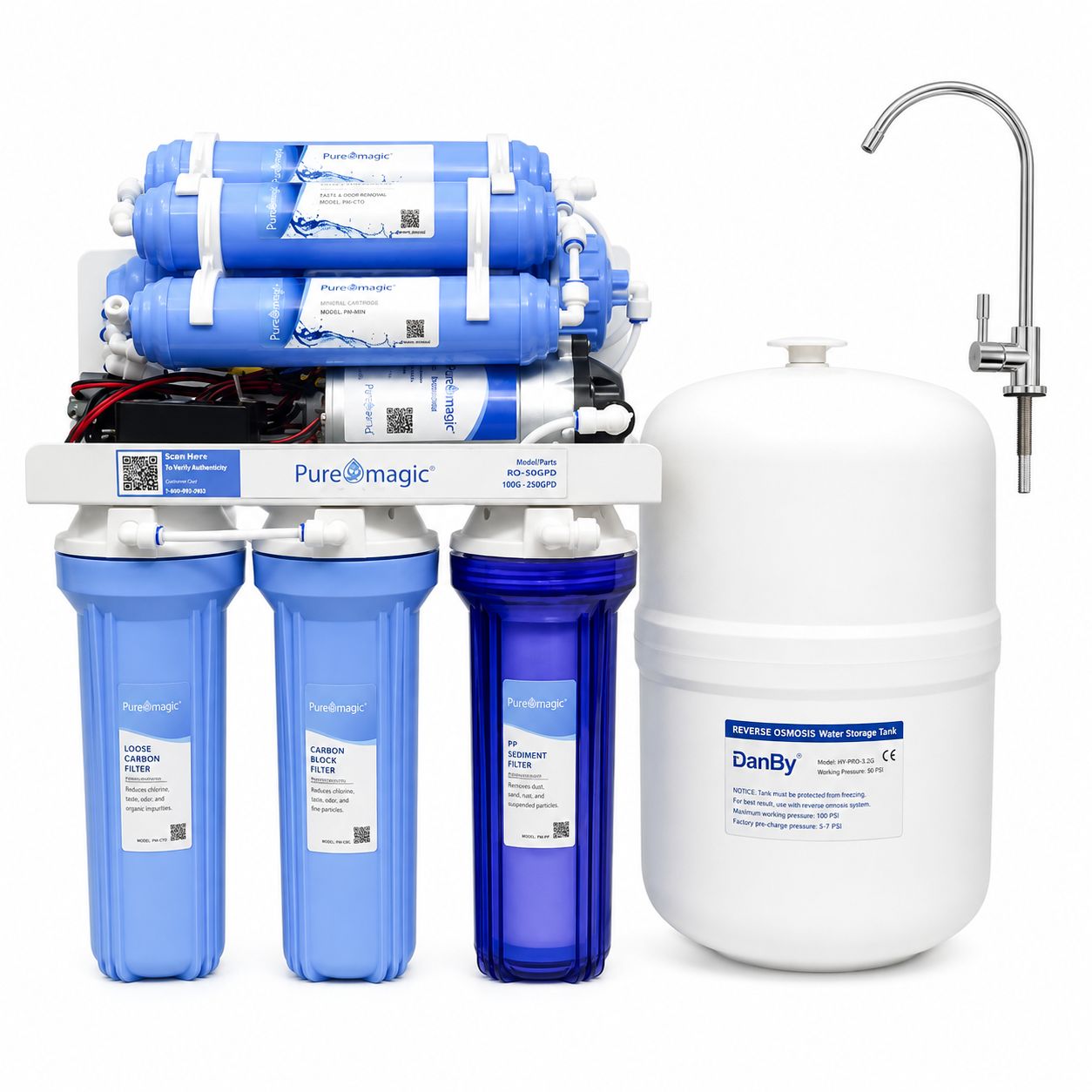 Pure Magic Open 7 Stages 100-GPD Water Purifier